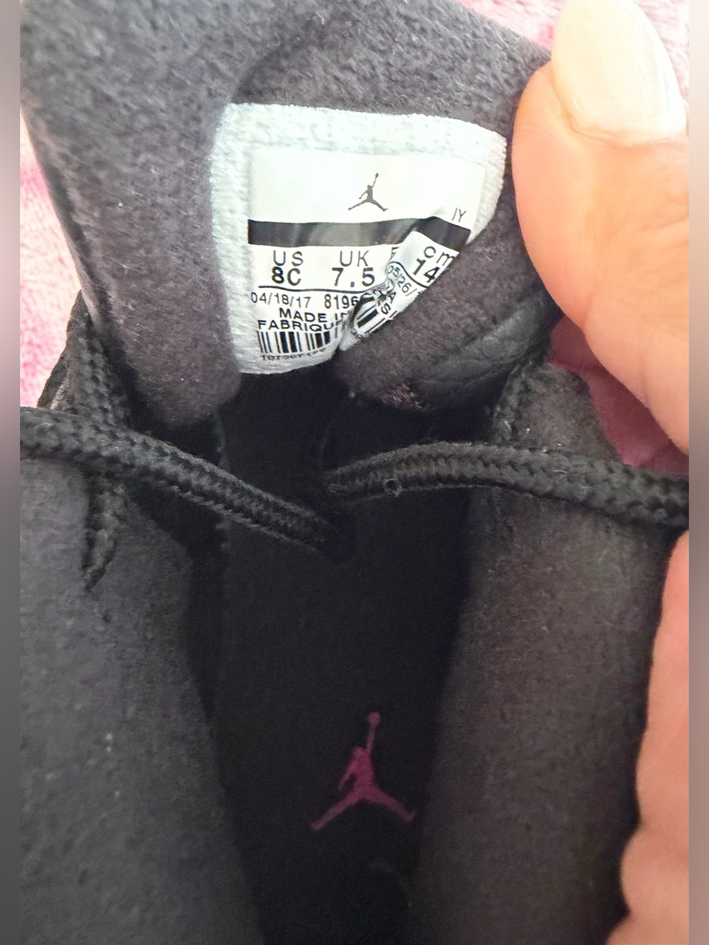Jordan 12 Retro In Deadly Pink Shoes
Size: 8 (Toddler) - Picture 9 of 9